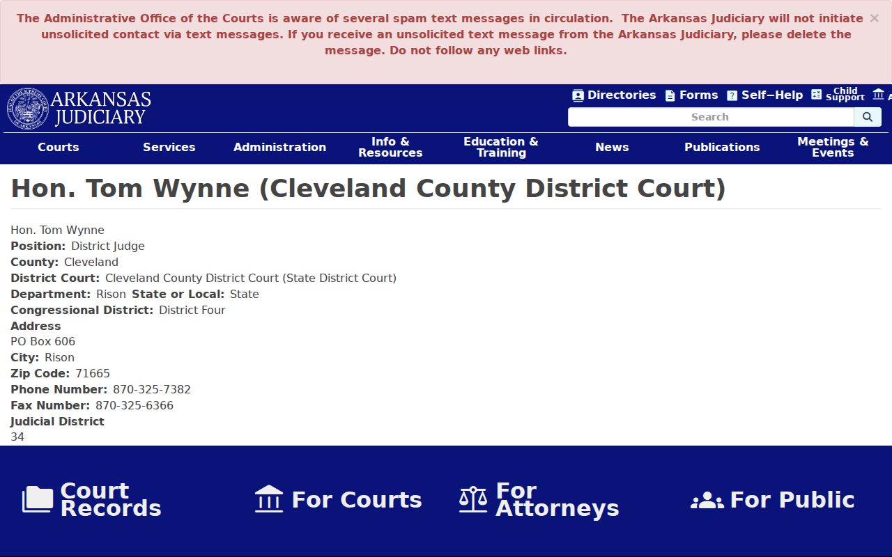 Cleveland County criminal court cases district judge Rison department